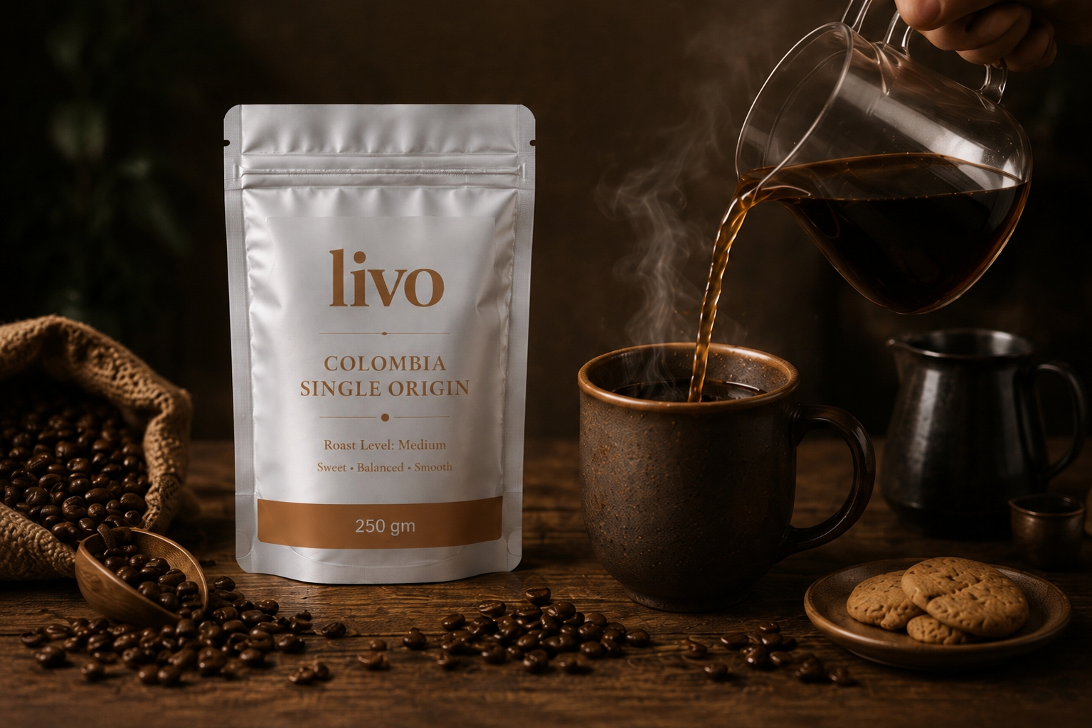 Livo Colombia Single Origin Coffee – Medium Roast 250g