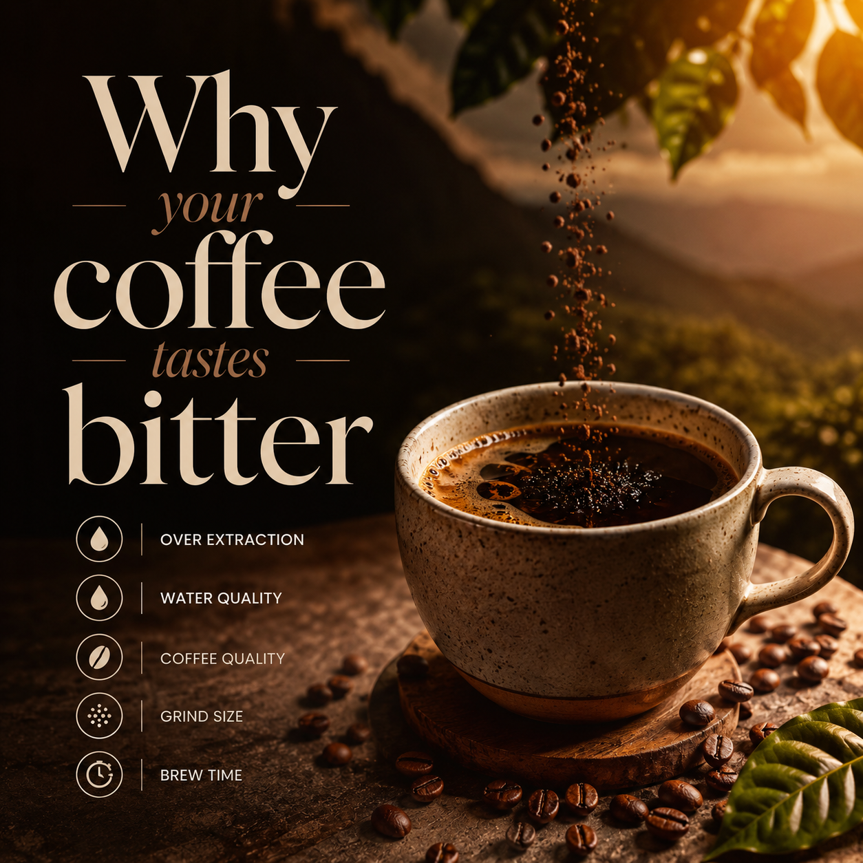 Why Your Coffee Tastes Bitter?